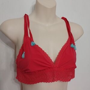 🔵BOGO FREE 🔵 Aerie Bralette w Lace & Tassels Sz M